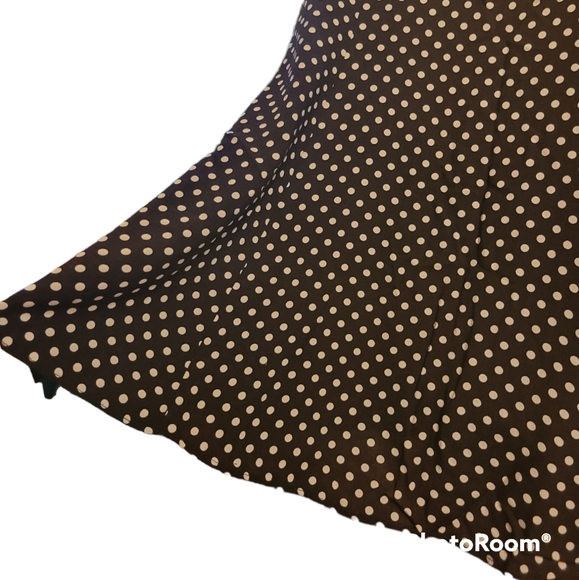 Polka-dot Dress Black and White L - Picture 10 of 12
